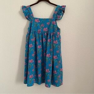 By The River Women's Size Small Blue Floral Mini Dress